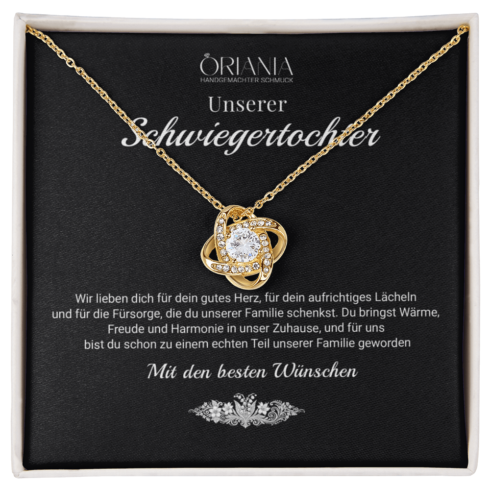 ORIANIA | Liebesknoten Kette 14K Gold – Für unsere Schwiegertochter 💛