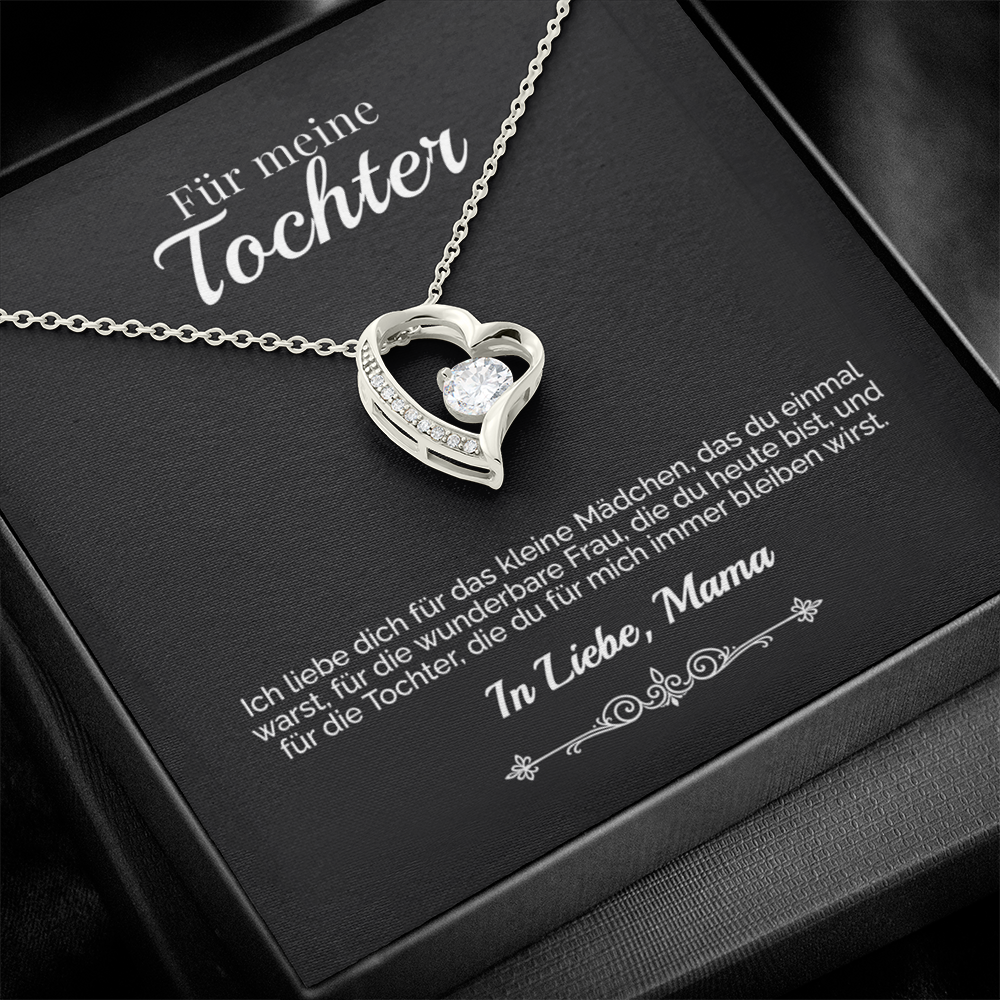 ORIANIA | 14k Weißgold & 18k Gelbgold Forever Love Necklace – Von Mama an meine Tochter 🧡