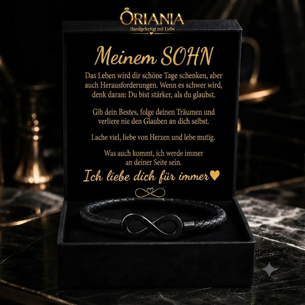 ORIANIA | Infinity Armband – Für meinen Sohn 💛